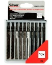 Listy do priamočiarych píl 10 ks, PVC drevo S10790