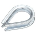 Oceľový náprstok na laná 12 mm, pozinkovaný, 1 ks