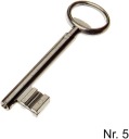 JANIA CAST KEY FOR LOCK - č.5