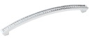 Nábytková úchytka s chrómovými kryštálmi, rozteč 160 mm - UKS009 AMIX