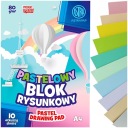 PASTELOVÝ FAREBNÝ BLOK ASTRA A4 10 listov 80g ŠKOL.