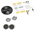 Viacfarebný LED kolovrátok DIY KIT s batériami, sada na učenie sa spájkovania