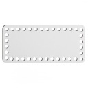 biely základný košík dno 10x22cm HDF obdĺžnik