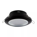 V-TAC GU10 Zapustené okrúhle tesné očko so sklom IP44 Čierna VT-981 3 L