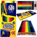 Astra Vision Trojuholníkové ceruzkové pastelky 12 farieb do školy + tepl. Astra