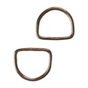 Oceľový polkruh, zvárané striebro, 30mm, na popruh kabelky