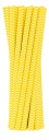 Papierové slamky žlté cik-cak 230x8mm 100 ks