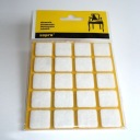 SAMOLEPIACIE PLSTENÉ PODLOŽKY 20x20MM BIELE 20