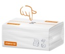 ZZ BIELE CELULÓZOVÁ PAPIEROVÁ UTERÁK 2W Hrubý absorbent Perfecto Easy Open
