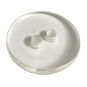 Priehľadný plastový gombík 15x2 mm