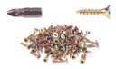 SKRUTKA DO DREVA 3,5 x 16 mm ZLATÁ POZINKOVANÁ ŽLTÁ 100 KS + KUŽELOVÝ BIT PZ2