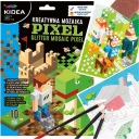 KIDEA CREATIVE MOSAIC a FAREBNÉ PIXELOVÉ NÁLEPKY pre fanúšika MINECRAFT