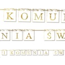 prijímacia girlanda Prvé sväté prijímanie banner IHS