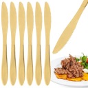 ZLATÉ STOLOVÉ NOŽE VEČEROVÝ PRÍBORY ELEGANTNÁ SÚPRAVA STOLNÝCH NOŽOV 6 ks.