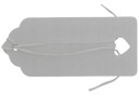Štítky so šnúrkou 90 x 40 mm biele, 2 ks