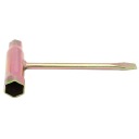 Servisný kľúč na zapaľovacie sviečky pre benzínové píly 13x19mm