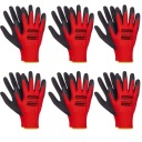 6 X PRACOVNÉ RUKAVICE REDLATEX VERKEN RUKAVICE STRONG OHS HRUBÉ veľ. 11