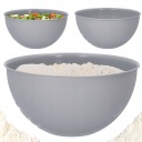 KUCHYŇSKÁ MISKA, plast, šedá, 6l, veľká na šalát, okrúhla, priemer 28 cm