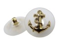 18mm Gombíky s kotvou 12 ks farba POLOTRANSPARENTNÁ/ZLATÁ K122 15007