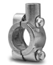 SVORKA NA ZRKADLO 22mm M10 STRIEBORNÝ PÁR