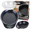 Elektronická kuchynská váha s miskou, čierna, 5kg, digitálna, presná
