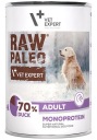 VetExpert Raw Paleo dospelá monoproteínová kačica 400 g