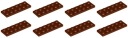 LEGO 3795 TANIER 2x6 hnedá NOVINKA == (15g) 8 ks.