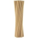 PAPIEROVÉ SLIMKY TRUBKY 19,7cm 8mm CRAFT HNEDÁ ECO KRAFT (100) ČERVENÁ PLAST