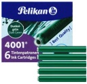 Náplne do pera Pelikan, zelené, 6 ks