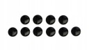 Okrúhle magnety na chladničku 20 mm, 10 kusov, čierne