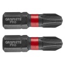 NÁRAZOVÉ HROTY PH3 X 25 MM 2 KUSY 56H502 GRAFIT