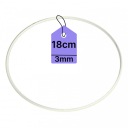 KOVOVÝ Prsteň PRE LAVAČOV SNÍV Prsteň MACRAME BIELY 18CM