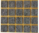 PLSTENÉ PODLOŽKY na stoličky, nábytok, stoly, ŠEDÉ, samolepiace, 20 mm x 20 mm