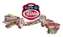 Hračka PET NOVA Bavlnené lano 2 uzly 25cm