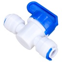 Guľový ventil pre rýchlospojky RO 1/4 na hadicu 6mm, reverzná osmóza