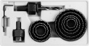 Sada dierovacích píl s adaptérom: 19-64 mm 11 ks.
