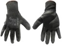 Ochranné latexové pracovné rukavice, čierne, hrubé, veľkosť 9