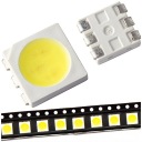 SMD 5050 LED 0,2W BIELE A FAREBNÉ 50 KS - 6 farieb na výber