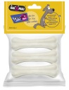 Hau Miau White lisovaná kosť pre psov, 7,5 cm, 3 ks
