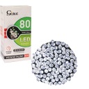 80 LED batériových svetiel na vianočný stromček s ČASOVAČOM