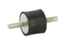 Gumový tlmič typ A, GZ-GZ 25mmx20mm M6