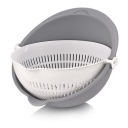 Miska so sitkom Plastové sitko 250 mm Cedník 2v1 otočný