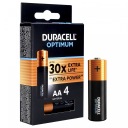 DURACELL Optimum LR6 R6 AA alkalická batéria BL4