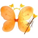 OBLEČENIE BUTERFLY VÍLA KRÍDLA ORANŽOVÁ