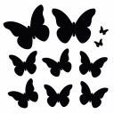Nálepky BUTTERFLIES - samolepiaca nálepka motýľa