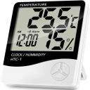 DIGITÁLNY TEPLOMER HYGROMETER HODINY METEOSTANICE