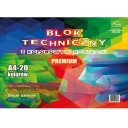 Technický blok prémiovej farby A4, 20 farieb PROTOS