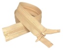Krytý zips telovej farby, béžová, 50 cm