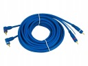 KÁBEL 2x RCA (cinch) UHLOVÝ PRIAMY SIGNÁLOVÝ KÁBEL PRE OVLÁDANIE ZOSILŇOVAČA 5M