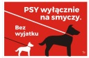 Nápis PES NA VODÍTKU, PSI LEN NA VODÍTKU